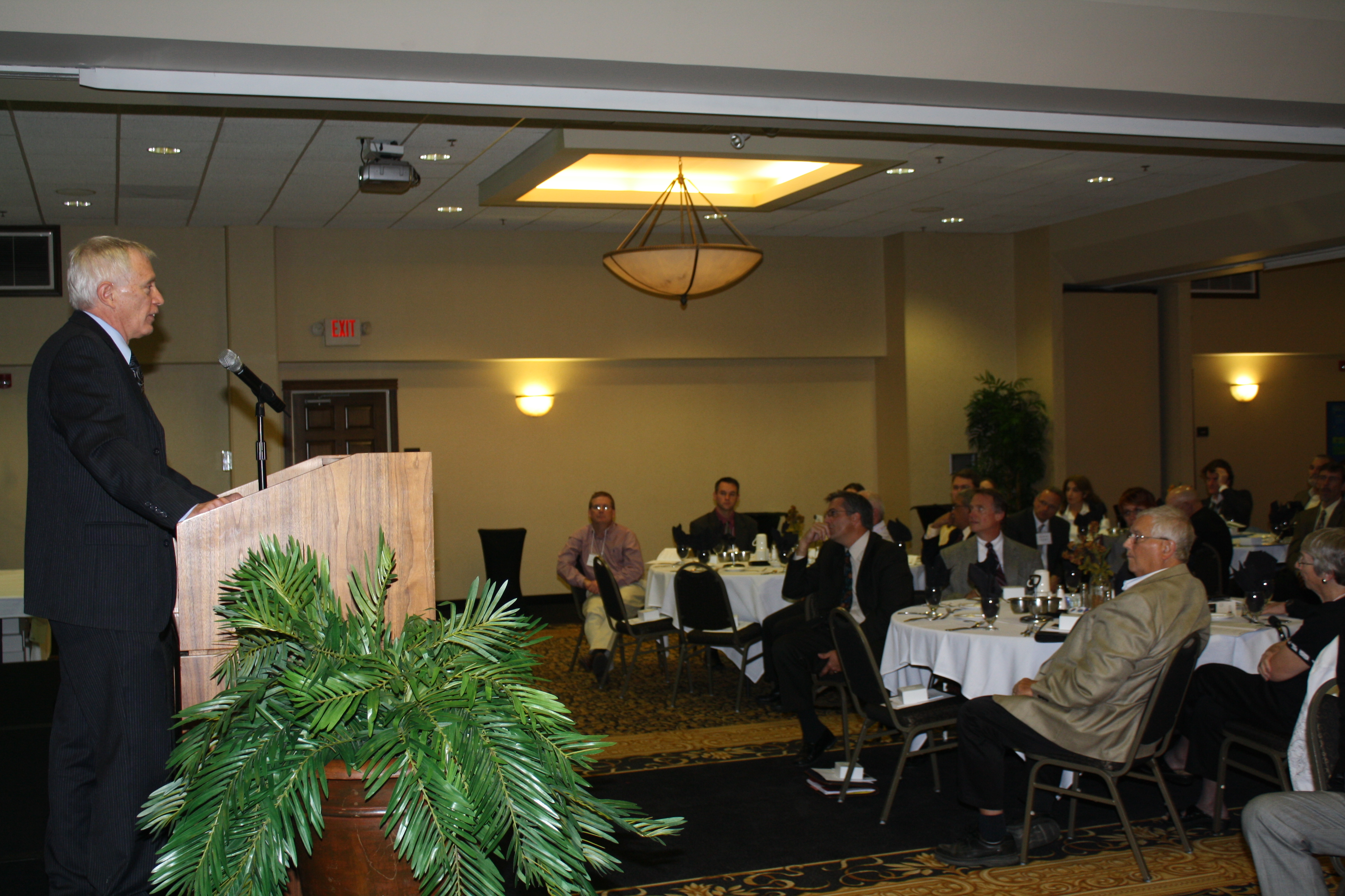 Gary Miller address the audience at Gov. Awards banquet Gary Miller address the audience at Gov. Awards banquet