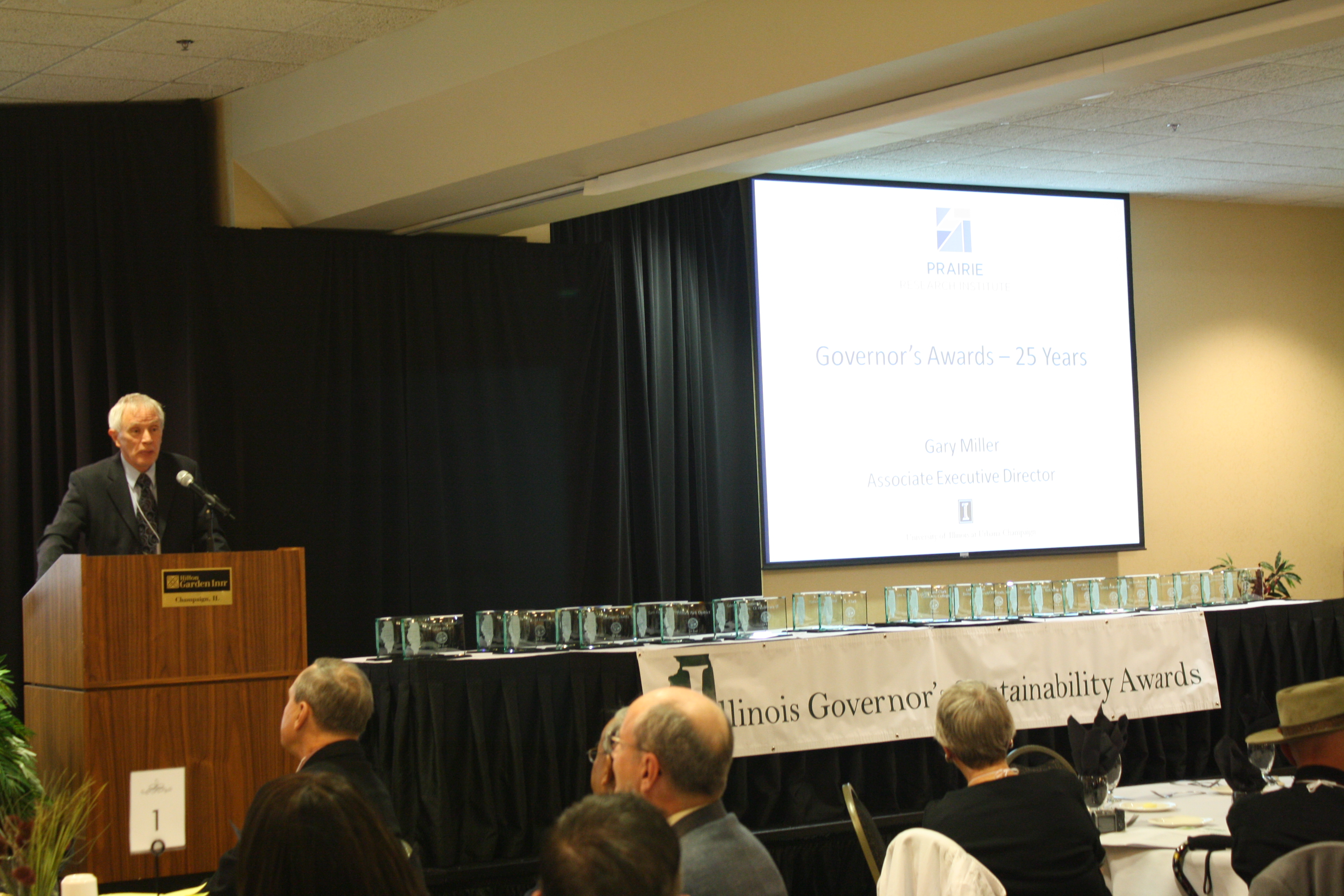 Gary Miller, former Assistant Director of PRI, gives a retrospective on the 25 years of Governor's Awards Gary Miller, former Assistant Director of PRI, gives a retrospective on the 25 years of Governor's Awards