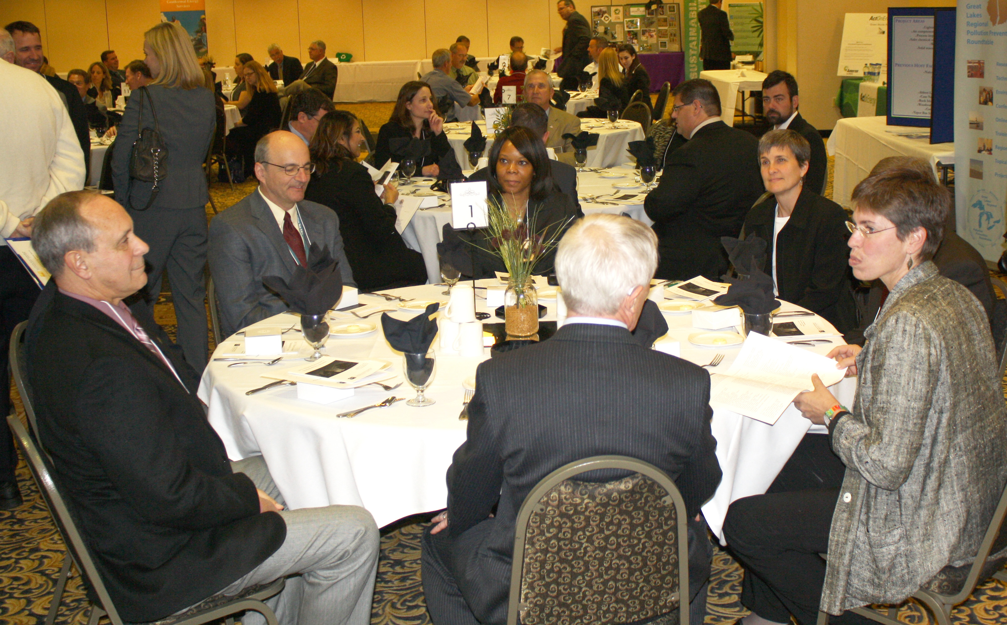 The head table at the banquet The head table at the banquet