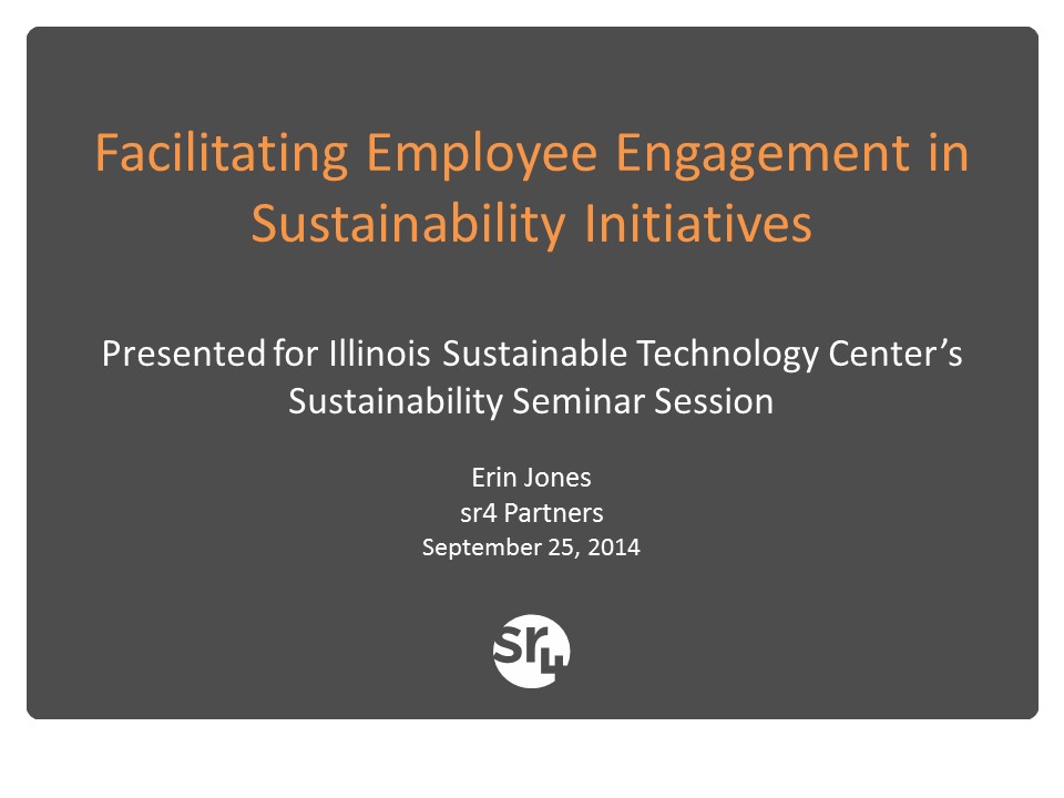 Title Slide: Facilitating Employee Engagement in Sustainability Initiatives