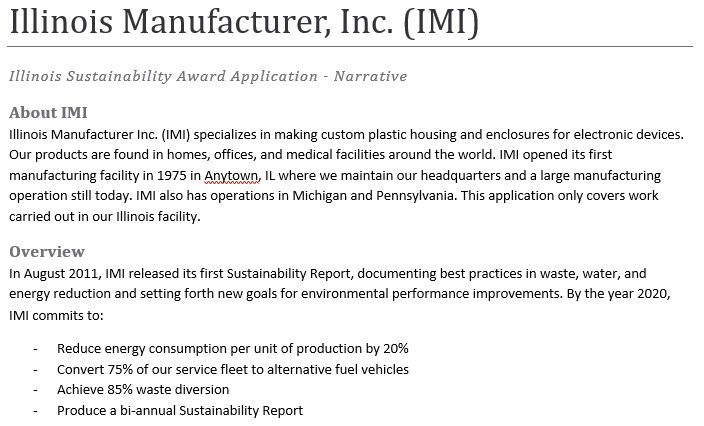sample award applications istc applications sample