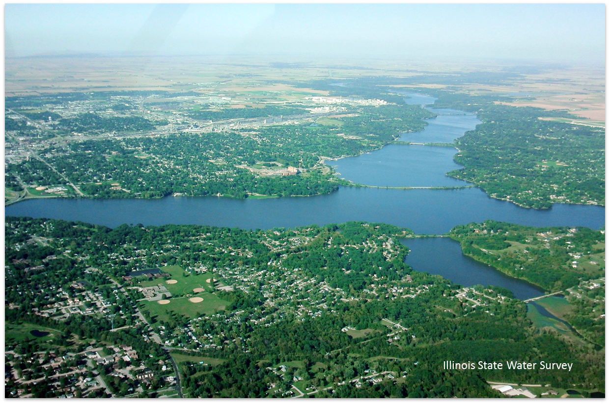 arial photo of Lake Decatur arial photo of Lake Decatur