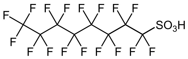 chemical structure of P F O S