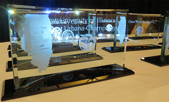 illinois sustainability award trophy illinois sustainability award trophy