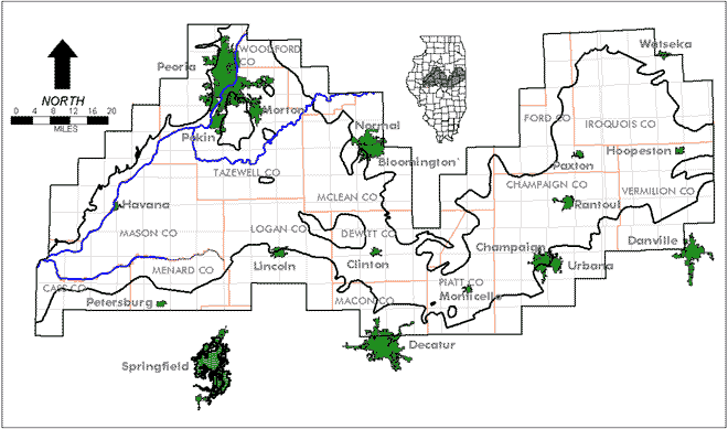 Mahomet Aquifer Map Mahomet Aquifer Map